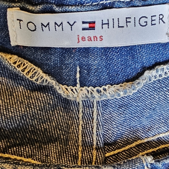 90s Original Tommy Hilfiger Dark Blue Jeans Calling All Millenials! - Picture 5 of 7